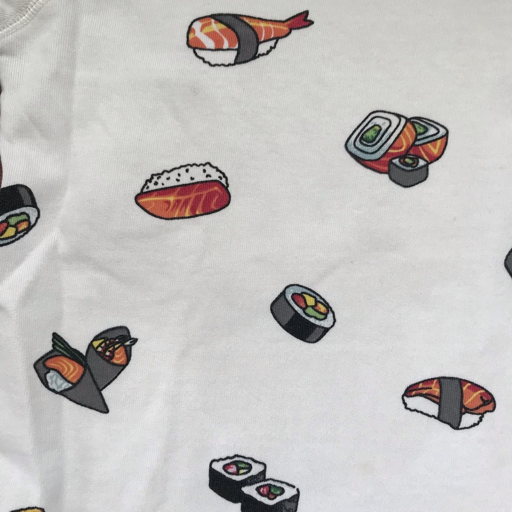 Sushi print French terry sweatshirt - Picture 3 of 7